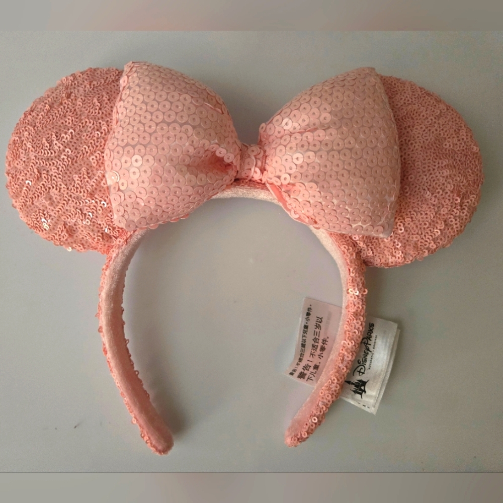 Bubblefum Pink Disney Parka Sequin Minnie Ears Headband